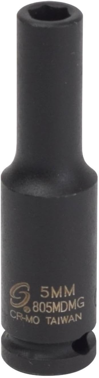 Sunex 805mdmg 1/4-Inch Drive 5-Mm Deep Magnetic Impact Socket