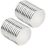 Ebksqs 20 Stück Kleine Magnete 15x2mm Stark - Extra Starke Runde Neodym Magnete Für Basteln & Haushalt