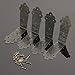 Dophee 4Pcs Vintage Metal Decorative Corner Bracket Corner Protector Guards Edge Cover for Chest Case Box