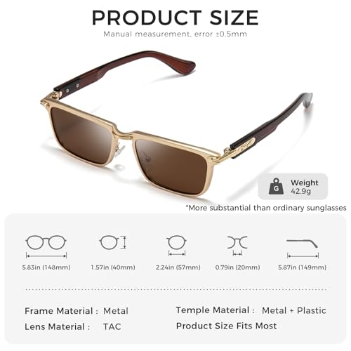 Image of SUNGAIT Polygon Aviator Sunglasses Men Old School Style Adjustable Anti-slip Temples Polarized Lens for Driving Fishing