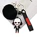 CEMMY XU Women Men Halloween Keychain Horror Movie Keychains Small Bell for Party Favor Key-297