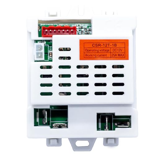 Replacement CSR-12T-1B=CSR-12T-1A 12v Control Box Receiver for Ride on car Compatible with Power Wheels Best Choice Products Jeep Parts KidsTruck Controller Control kit