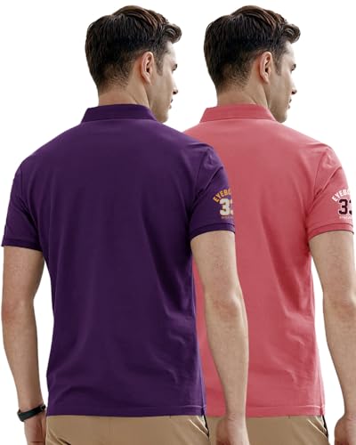 Image of Noble Monk Men's Cotton Blend Regular Fit Polo T-Shirt