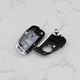 ECSiNG Samochodowa obudowa klucza z 3 przyciskami, automatyczna osłona klucza, kompatybilna z Vauxhall, Opel Astra J, Insignia, Mokka, etui na pilot zdalnego