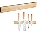 Produktbild TokioKitchenWare Messermagnet: Originelle Messer-Magnetleiste aus echtem Bambus-Holz (Magnet Messerleiste)