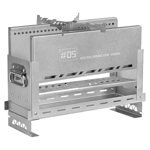 ポータブル クッキング ストーブ | ステンレス製調理器具,テント調理ストーブ - アウトドア インドア キャンピング ハイキング ピクニック テント コーヒー バックパッキング用