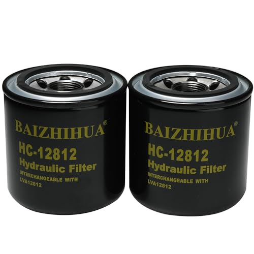 2 pack of BAIZHIHUA LVA12812 Transmission Hydraulic Oil Filter HC-12812 Compatible With John Deere 2210 2305 Series Compact Utility Tractors