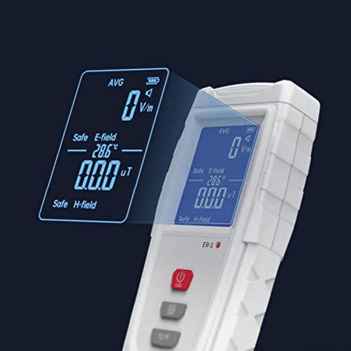 Medidor EMF digital portátil con pantalla LCD recargable miniatura 7
