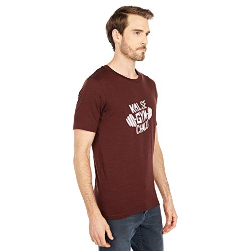 Image of T-Shirt for Men KAL SE Gym CHALU Funny Hindi Quotation, Graphic and Typography t-Shirt