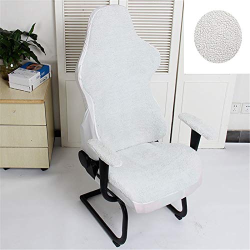 Zerci Universal Computer Chair Cover Game/Racing Chair Slipcover Washable Chair Protect Cover (Only Cover,No Chair) (White) - Image 4