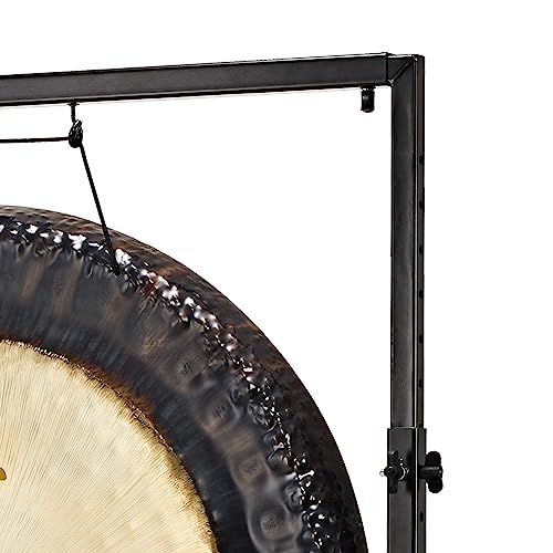 Sonic Energy Gong Ständer – Zubehör für Gongs und Tam Tams bis 101 cm – Höhenverstellbar bis 225 cm – Pulverbeschichteter Stahl, schwarz (TMGS-3)