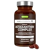 Astaxantina Ultra Pura, Complesso Antiossidante, 42mg di H. Pluvialis Fornisce 4 mg di Ast...
