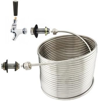 NY Brew Supply Jockey Box 1 Tap Coil Kit - 5/16" x 70' Right Hand Coil