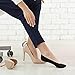 WISVOOO 3-6 Pairs No Show Socks Women Nylon Ultra Low Cut Non-Slip Thin Liner Socks Invisible Hidden for Flats