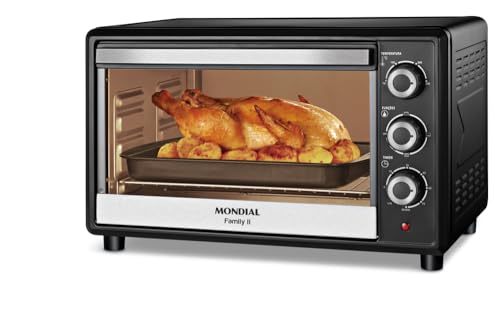 Forno Elétrico 42L Family II, Mondial, Preto/Inox, 1600W, 127V - ...