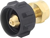 Vista 5 de Hooshing Adaptador de Recarga de Propano para Tanques de Propano de 1 lb Válvula Reguladora QCC1 Compatible con Tanque de Propano QCC1/Tipo1
