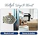 Geetoonly Pencil Sharpener Manual, Desktop Manual Pencil Sharpeners-Wall Mount& Desktop Models 8 Sizes Holes