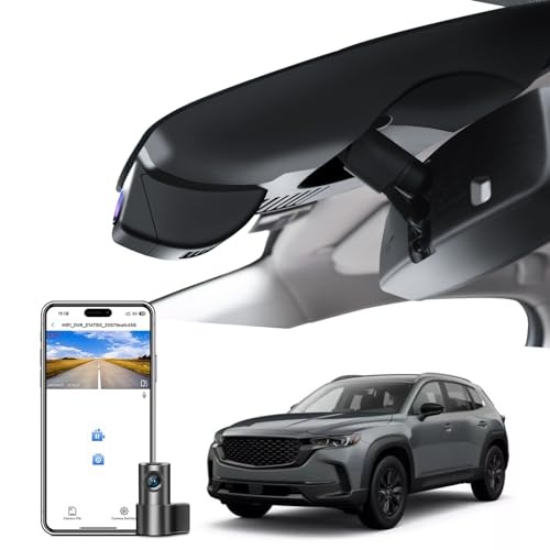 Mangoal Front 4K & Rear 1080p Dash Cam Custom fit for Mazda CX-50 2023 2024(Model A), UHD 2160P Video, Free App & WiFi, 128GB Card