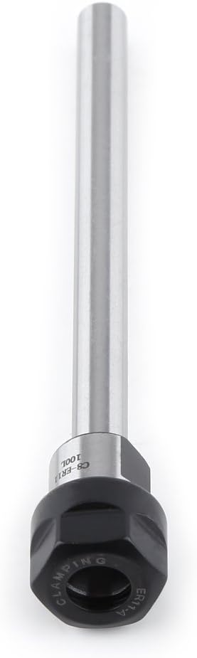 Collet Chuck Holder C8-ER11A-100L Collet Chuck Holder Portable Straight Shank Extension Lathe Rod CNC Lathe Tool Power Tools