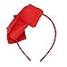 MEEDEE Red Big Bow Headband Fashion Solid Grosgrain Ribbon Hair Bow for Holiday Styling, Makeup, Cosplay, and Party Headwear Handmade