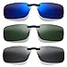 Produktbild WiDream 3 Paar UV400 Sonnenbrille Clip, Polarisiert Clip Auf Sonnenbrillen, Randlose Myopie Sonnenbrille, Polarisationsbrille Clip für Männer Frauen Fahren Reise Outdoor Sport