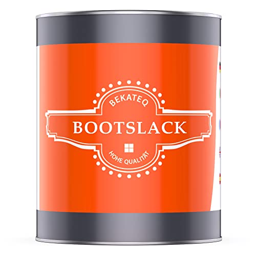 BEKATEQ BE-400 Premium Bootslack farblos seidenmatt, 1 Liter I Klarlack für...