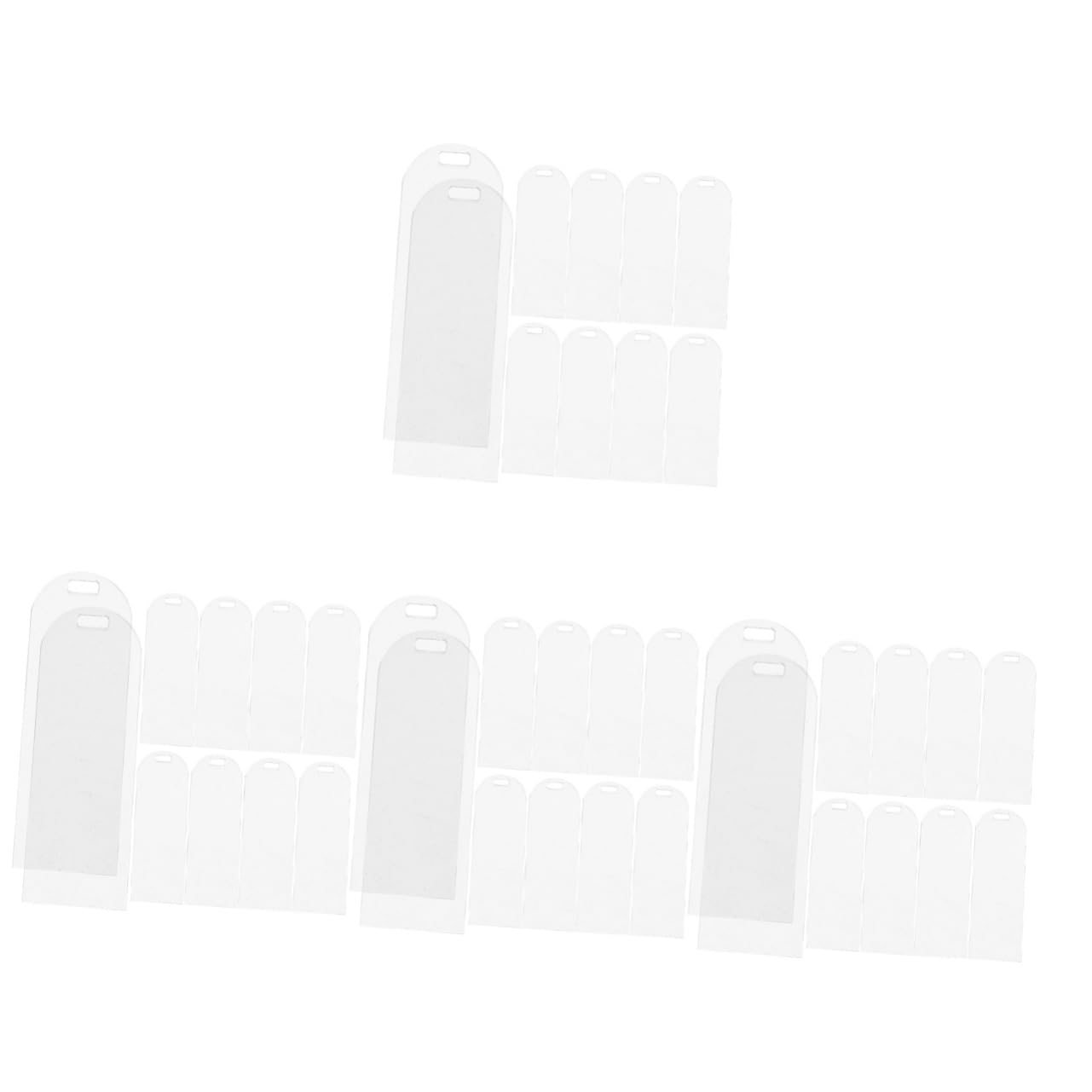 DOITOOL 4 Set Segnalibri Trasparenti Acrilico Segnalibri Vuoti Per Decorazioni Libri Per Insegnanti E Unfinished 30 Pezzi * 4