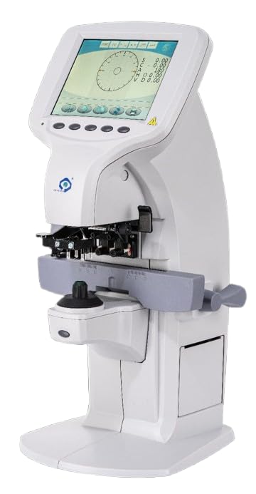 Image of Justice Auto Lensmeter JS 700 (Button /Touch Screen) | PD UV and Blue Block Detection, Optical Lens Analyser, Sphere Cylinder Axis, Built-in Printer, Ophthalmic Equipment