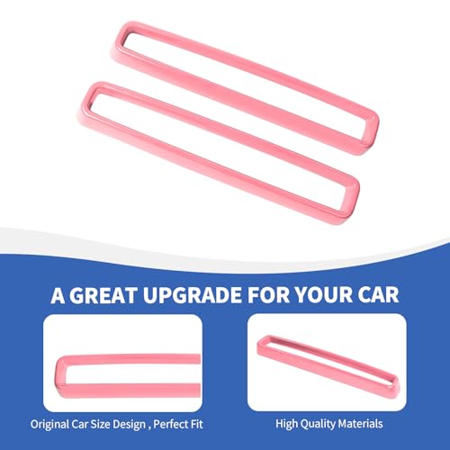 Image of RAZPOY Front Grille Inserts Grill Guard Compatible with 2015-2024 Dodge Challenger Exterior Accessories, Pink