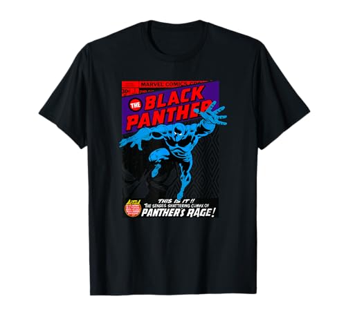 T-shirt Black Panther Marvel vintage idéal pour afficher son style geek en festival pop-culture