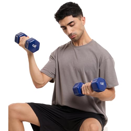 Image of Vinyl Dumbbell 5Kg x 2 Blue