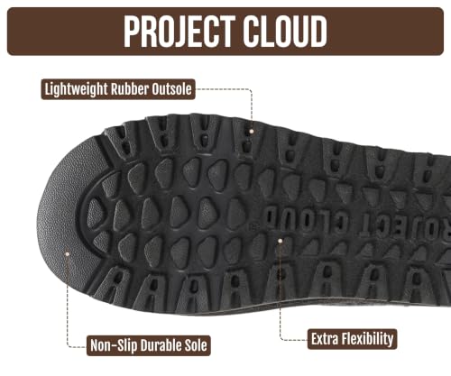Image of Project Cloud 100% Genuine Leather Platform Ankle Boots for Women (Huggy) | Memory Foam Insole Lightweight Winter Booties - Womens Casual Footwear Fall Shoes - Fashionable Womens Boots with EVA Outsole