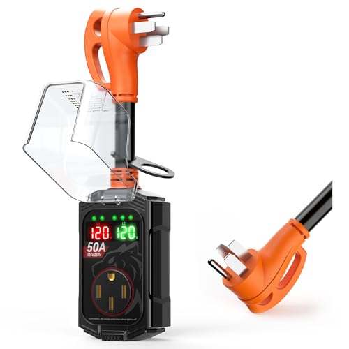 Vehiker 50 Amp RV Surge Protector with LED Display