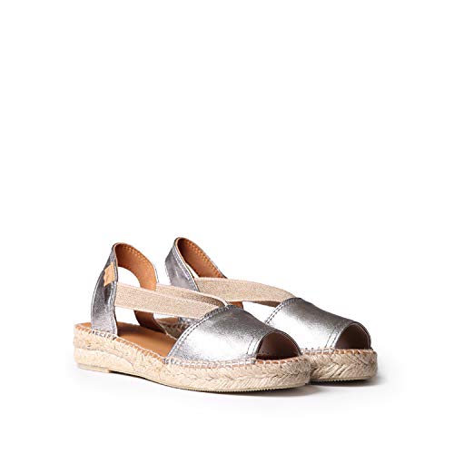 Image of Toni Pons - ETNA - Flat leather sandal with elastics