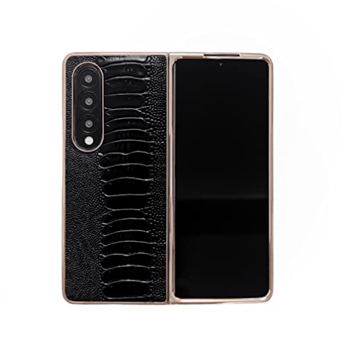 Coque Samsung Galaxy Z Fold 3 étui cuir noir idéal pour le quotidien