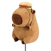 RLOMUTE Schlägerkopfhüllen Golf Headcover schlägerhauben Golf putterhaube Driver lustiges Geschenk für Frauen männer Golfer golfschläger-holzkopfhauben für Airway/hybrid(F.H) - Capybara