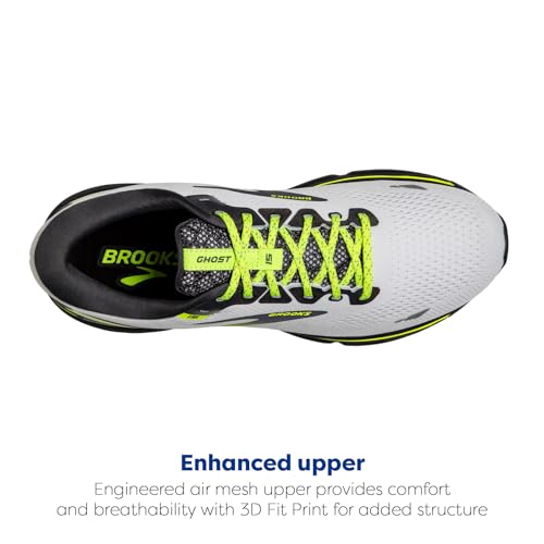Brooks Brooks Women's Ghost 15 Neutral Running Shoe - White/Ebony/Nightlife - Limited - 5 Medium