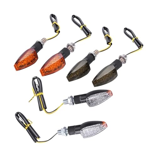 Luces intermitentes universales LED traseras 12V para motocicleta indicadores de giro pack de 2 5