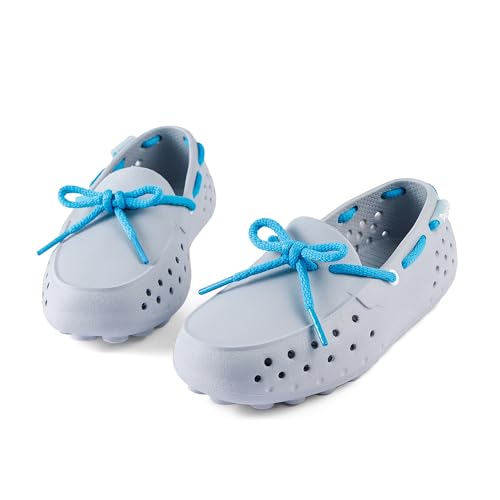 Image of People Footwear Senna Kids - Waterproof Slip-On Rubber Loafers, Lightweight Durable Boat Shoes for Boys & Girls, Non-Slip Water Shoes for Outdoors