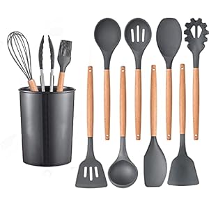 Silicone Cooking Utensils Set kitchen Ut...