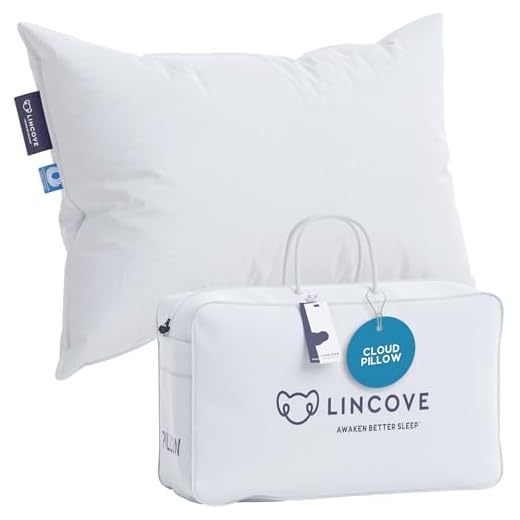 The Ultimate Guide to Dreamy Comfort: The 13 Best Down Pillows Lincove Cloud Natural Canadian Down Pillow, White Luxury Sleeping Pillow - 625 Fill Power, 500 Thread Count Cotton Shell, Made in Canada, Standard - Medium, 1 Pack