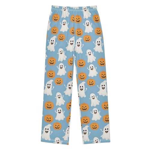 Pajama Pants Funny Ghost Pumpkins PJ Bottoms Sleepwear Lounge Sleep Pant with Pockets