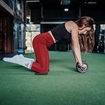 Bauchroller, Ab Wheel, Bauchtrainer für zuhause mit komfortablen Kniepads, Core und Bauchmuskeltraining, für alle Fitnesslevel, Abs trainer, Ab Roller für Bauchtraining – Bild 5