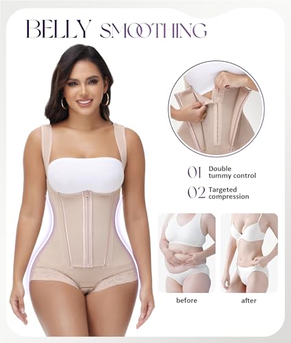 Image of M MYODRESS Shapewear For Women Tummy Control Fajas Colombianas Moldeadoras Body Shaper Post Surgery Compression Garment