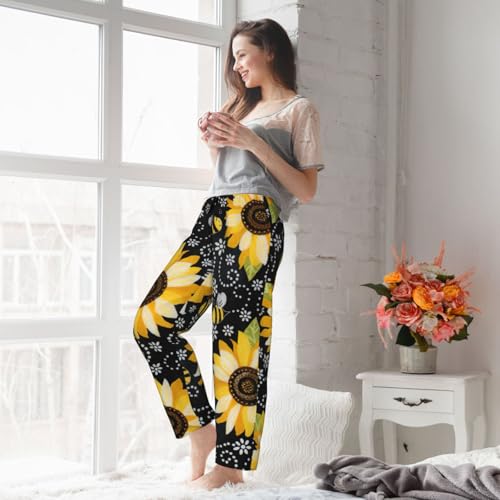 Pantalon de pyjama pour femme fluide et ample idéal pour le cocooning