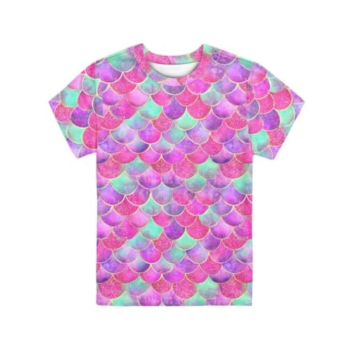 Image of ENLACHIC Girls Teens Pink Flamingo Printed Summer Short Sleeve T-Shirts Cute 3-16 Years