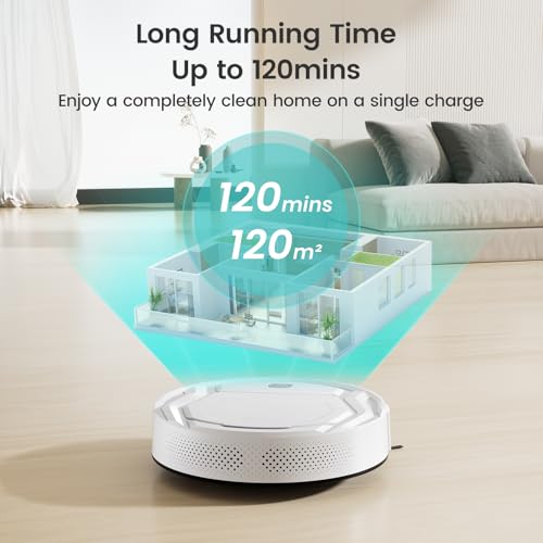 Lefant Robot Vacuums, 2200Pa Strong Suction, 120 Min Runtime