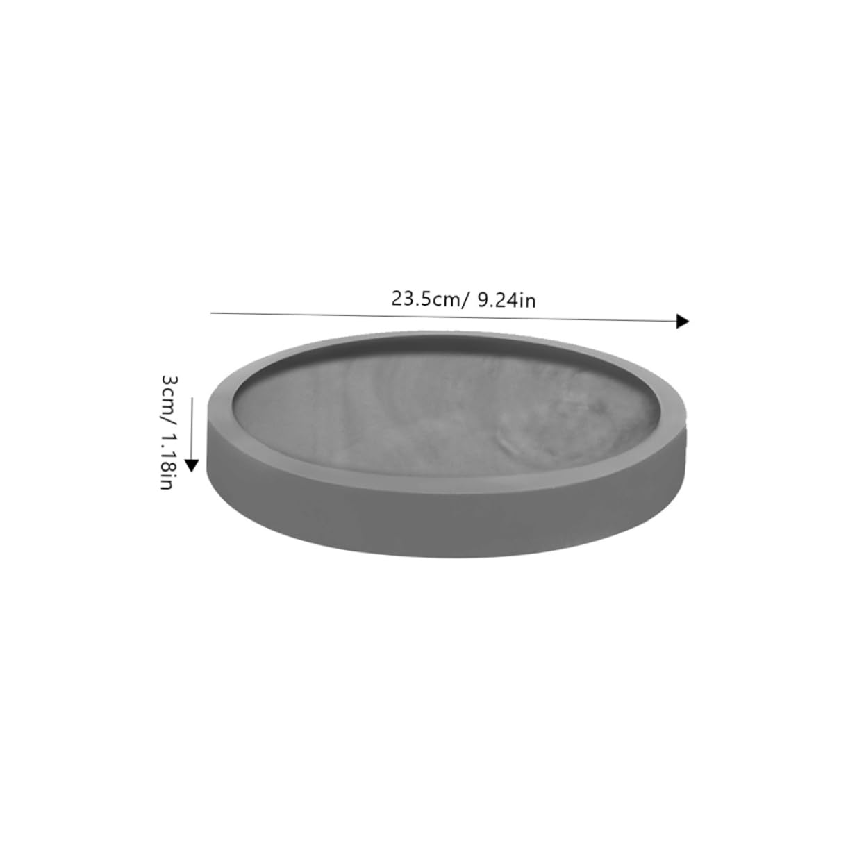 INOOMP Vassoio Rotondo per Piante Sottovaso Plastica per Fioriere Adatto per Interni Ed Esterni di Vaschette per Raccolta Design Nordic Style