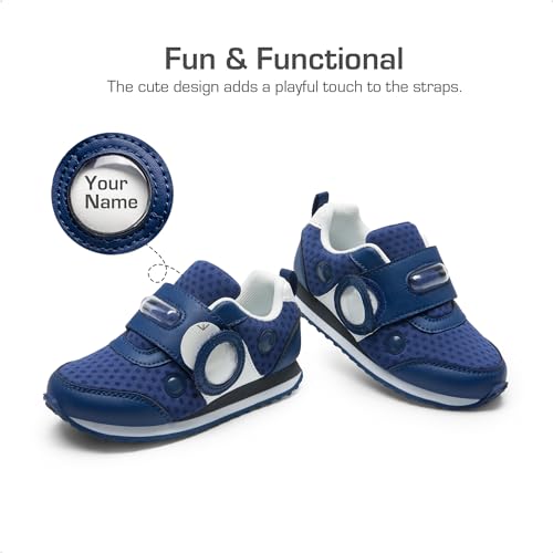 DREAM PAIRS Toddler Shoes Boys Girls Sneakers Kids Tennis Running Shoes Storybook Lightweight Hook and Loop Casual Walking Shoes3