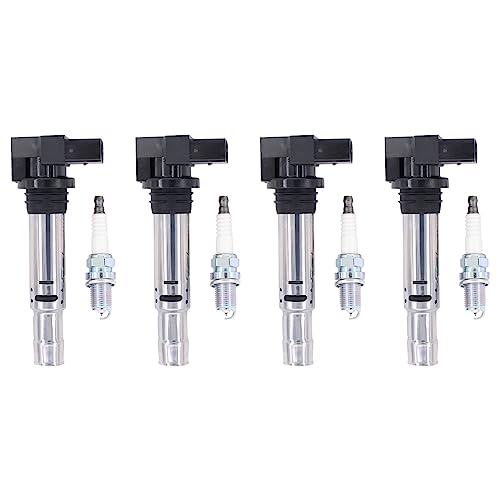 Zündspule Zündkerze für A1 8X A2 A3 8P Golf 4 5 Plus Golf 6 Pa-ssat B6 B7 Polo Scirocco Shar-an Ti-guan Tour-an Caddy Bo-ra Je-tta Lupo New Beetle Leon Altea Cordoba Ibiza Toledo Oc-tavia Fabia Superb